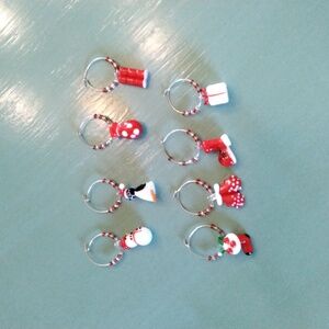 Pier 1 Festive Wine Glass Charms Set